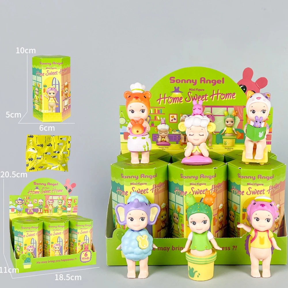 Color: green - Angel Good Luck Standing posture Sunny Angel Doll Blind Box Hot Selling Trendy Play Handmade Car Cake Ornament