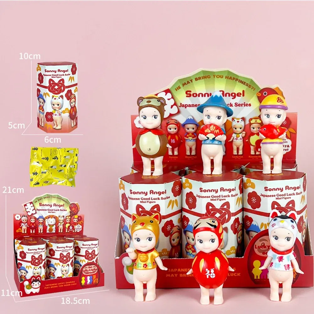 Color: green - Angel Good Luck Standing posture Sunny Angel Doll Blind Box Hot Selling Trendy Play Handmade Car Cake Ornament