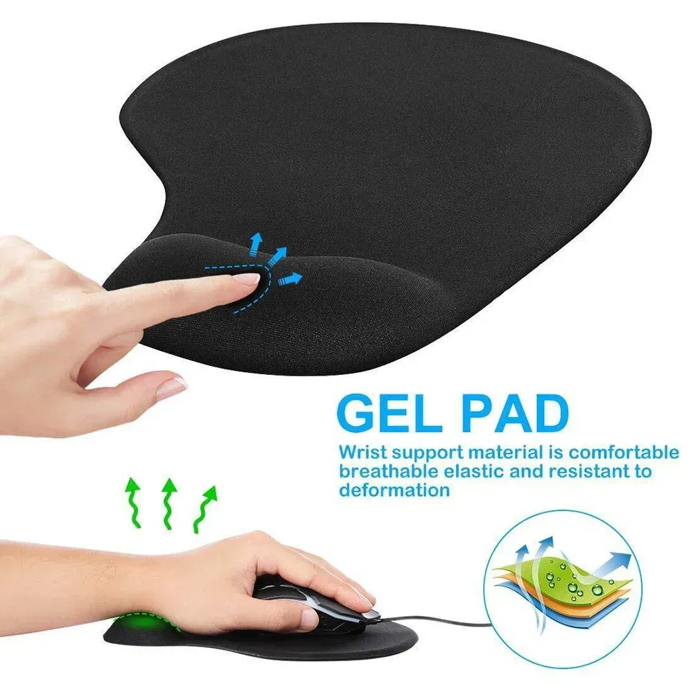 Color: BROWN - Mouse Pad Desk Mat for PC Laptop Ergonomic Non-Slip Mousepads Wrist Pad Rose Gold Series Office Accessories Mouse Mats
