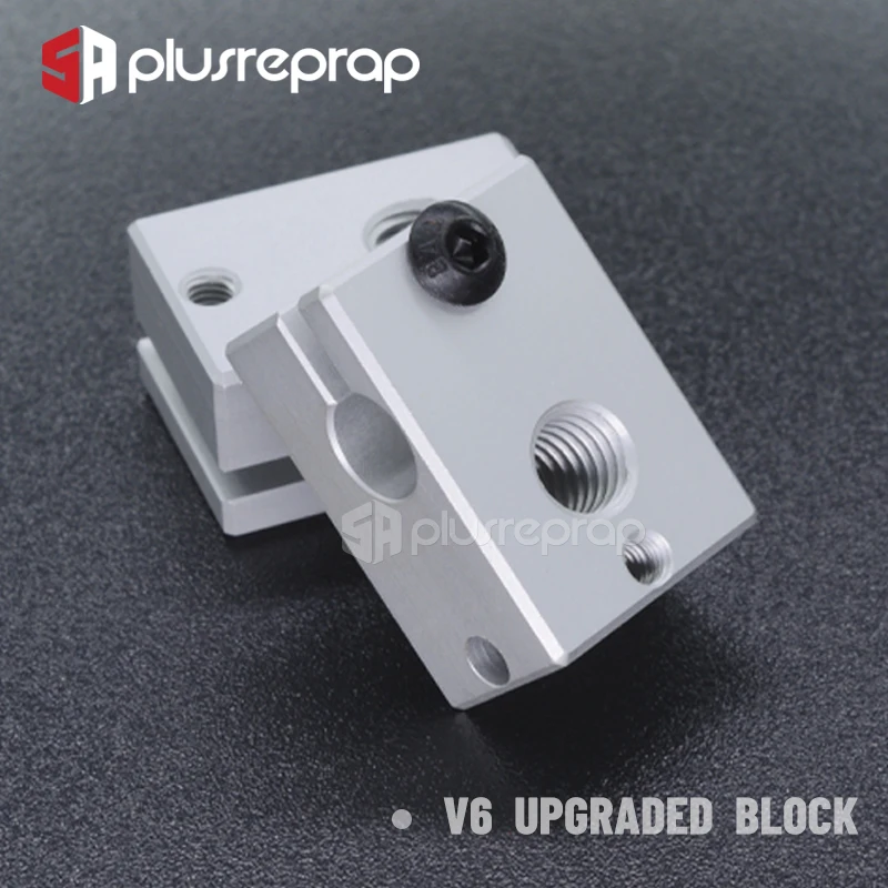 Color: GRAY - 3D Printer Accessories Heated Block MK7 MK8 MK10 V5 V6 Volcano CR10 for Print Head Extruder J-head Aluminum Block
