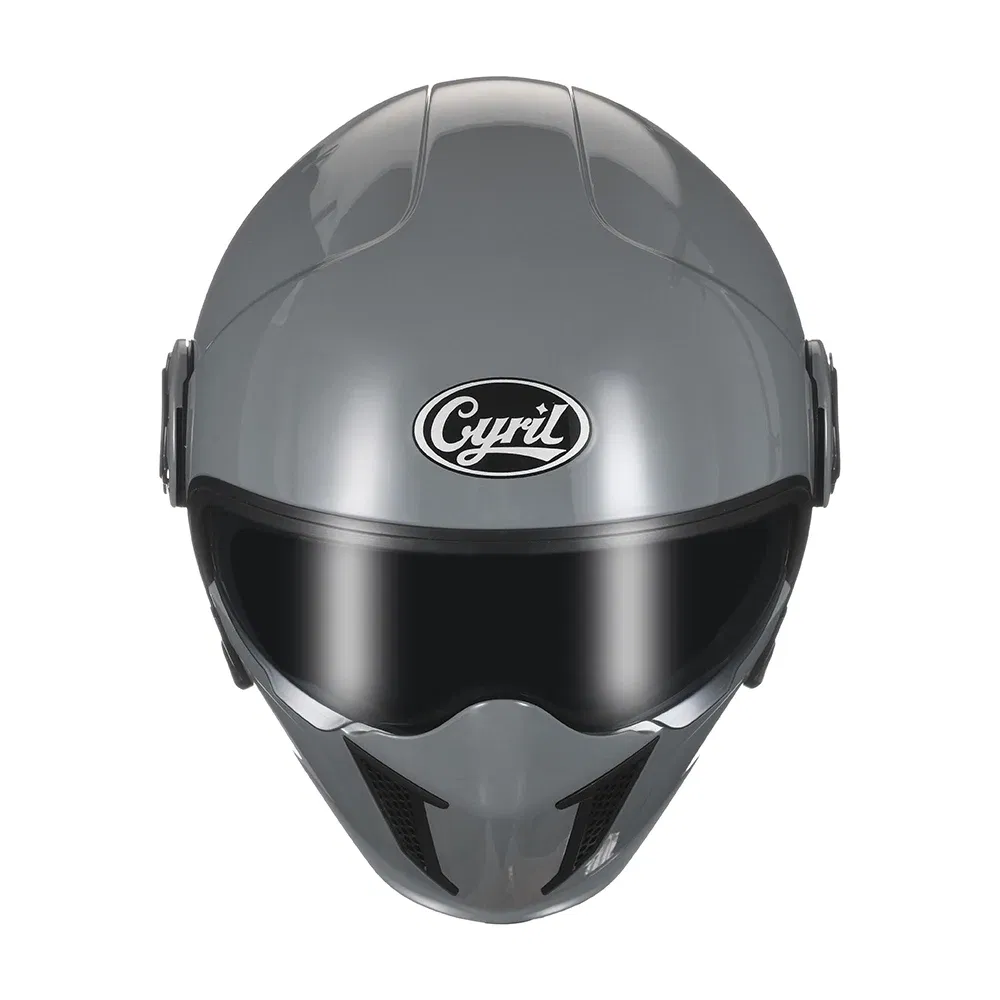 Color: Army Green, Size: XXL - Modular Motorcycle Helmet Full Face Open Face Retro Helmets DOT ECE APPROVED CYRIL OP12A Capacete De Moto Masculino