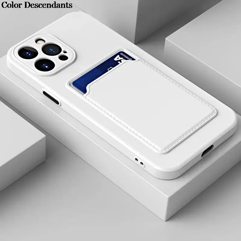 Color: Ivory, Material: ABS - Card Holder Wallet Case For Samsung A13 Cases For Samsung Galaxy A13 A 13 13A SamsungA13 Shockproof Liquid Silicone Cover Coque