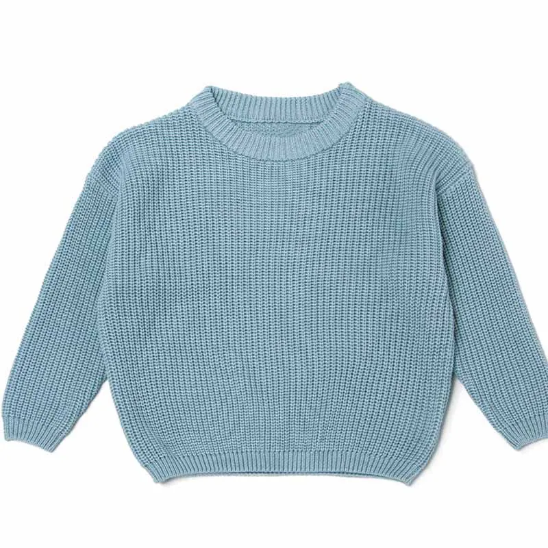Color: SKY BLUE, Size: L, Age Range: 0-3M - Personalized sweaters for cherished babies.Celebrate your little one's name with unique, custom-made thick knitted sweaters