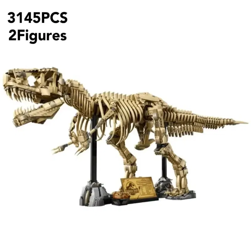 Dinosaur Park series Dinosaur Fossil Tyrannosaurus Compatible Set Assembly building blocks display toys children Adult