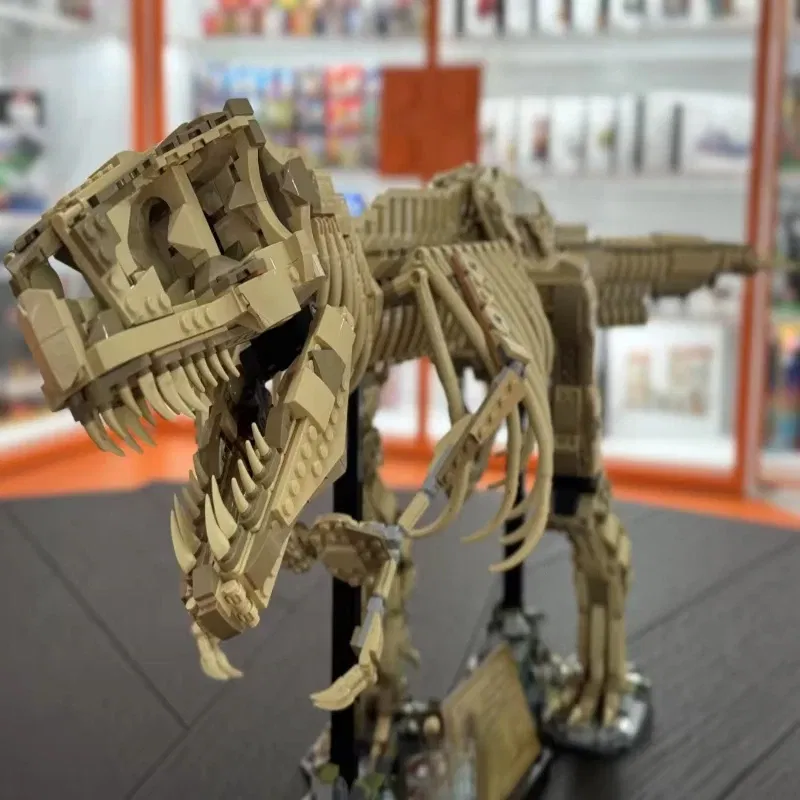 Dinosaur Park series Dinosaur Fossil Tyrannosaurus Compatible Set Assembly building blocks display toys children Adult