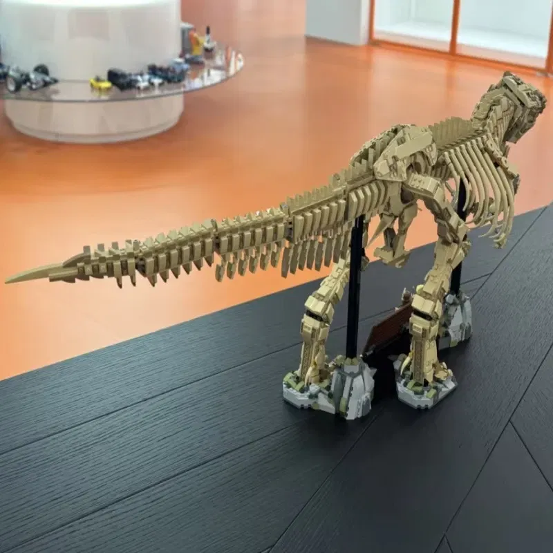 Dinosaur Park series Dinosaur Fossil Tyrannosaurus Compatible Set Assembly building blocks display toys children Adult