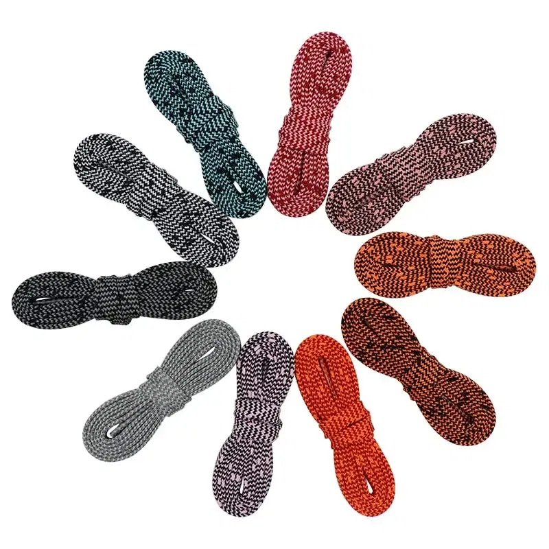 Weiou Lace 7MM Women Men Unisex Pajamas Waist Cordon Polyester Sneaker Flat Rope 120-180Cm Double Colors Mixed String Wholesale