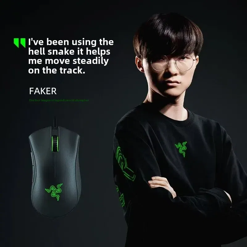 Color: WHITE - Mouse RazerPurgatory Viper Standard Edition 6400DPI Wired Gaming Mouse Brand Merchandise Birthday Gift Graduation Gift Wholesale
