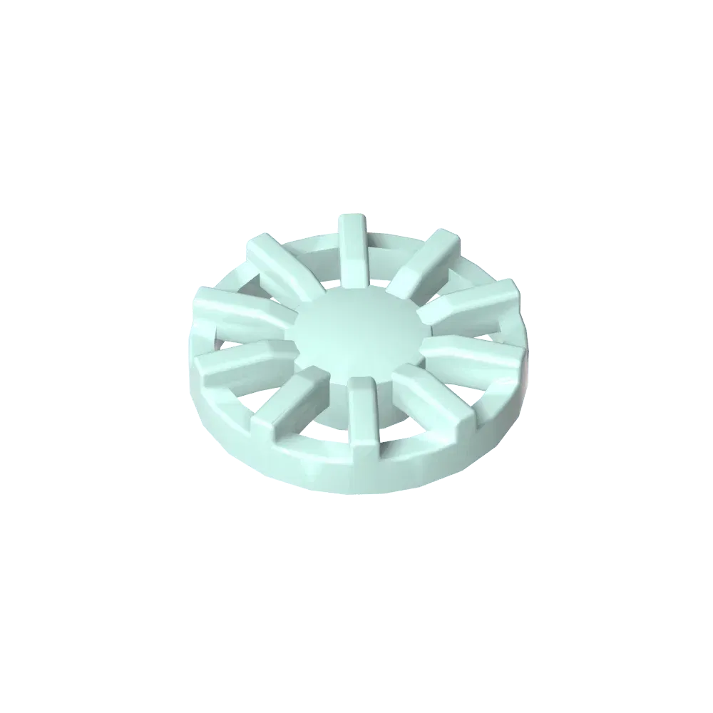 Color: Red - Gobricks GDS-21262 Wheel Cover 7 Spoke Y Shape - for Wheel 18976 compatible with lego 18978B Assembles Building Blocks