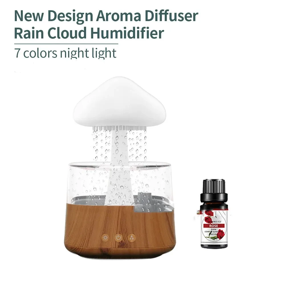 Mushroom Raindrop Sound Aroma Lamp