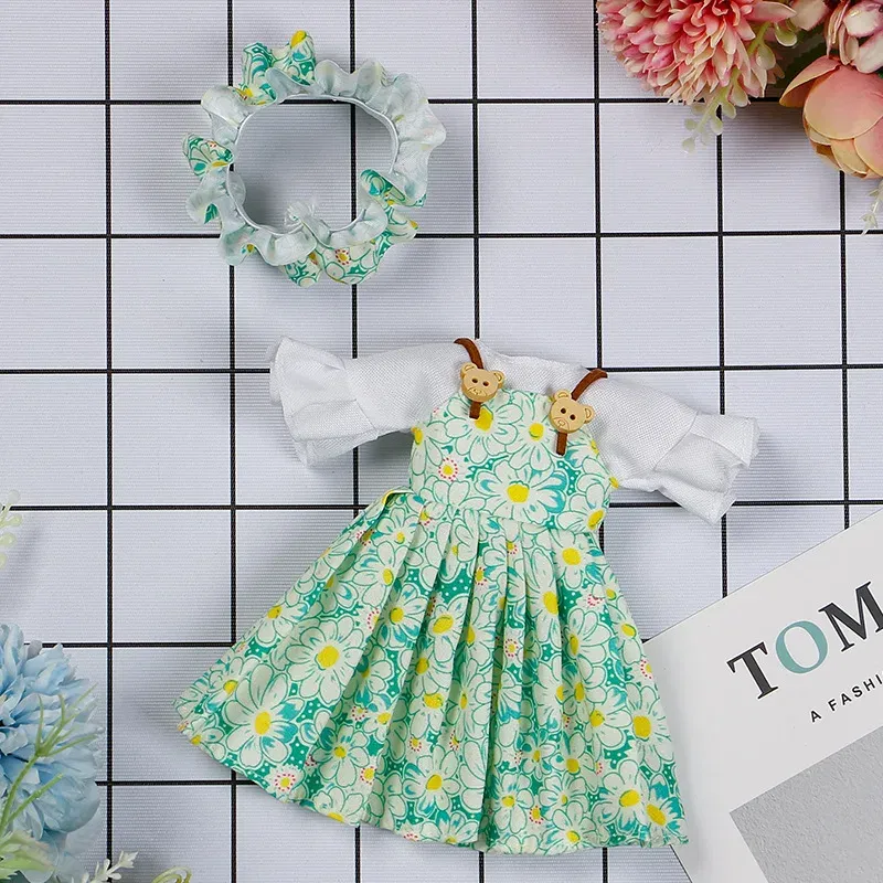 Color: Garnet - 30CM BJD Doll Clothes Girl Dress Up Makeup DIY Toys  Accessories Dress Princess Doll House Set Children Humanoid Doll Girl Gifts