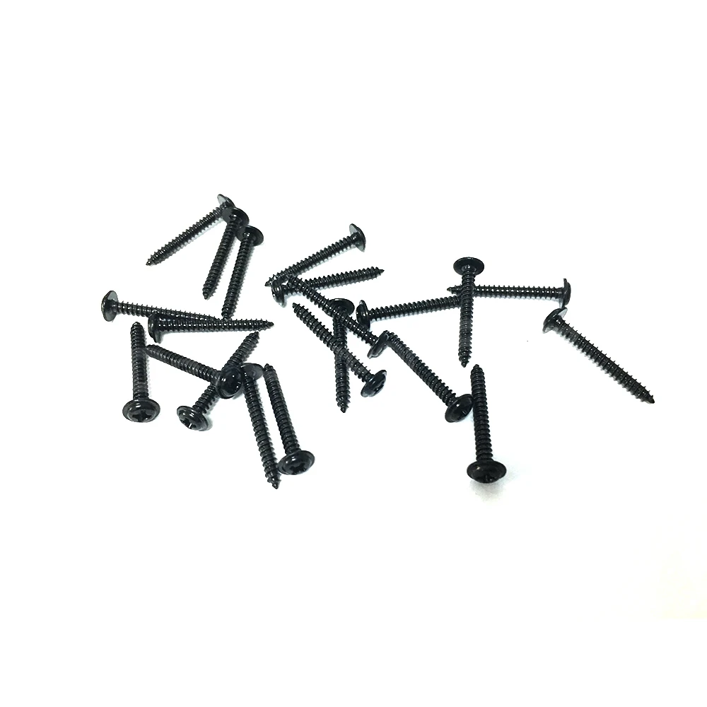 Color Name: WHITE - Carbon Black/Silver Steel Phillips Head Self-tapping M4 M5 screws Fits For universal Car Rear Bumper lip Diffuser Installation