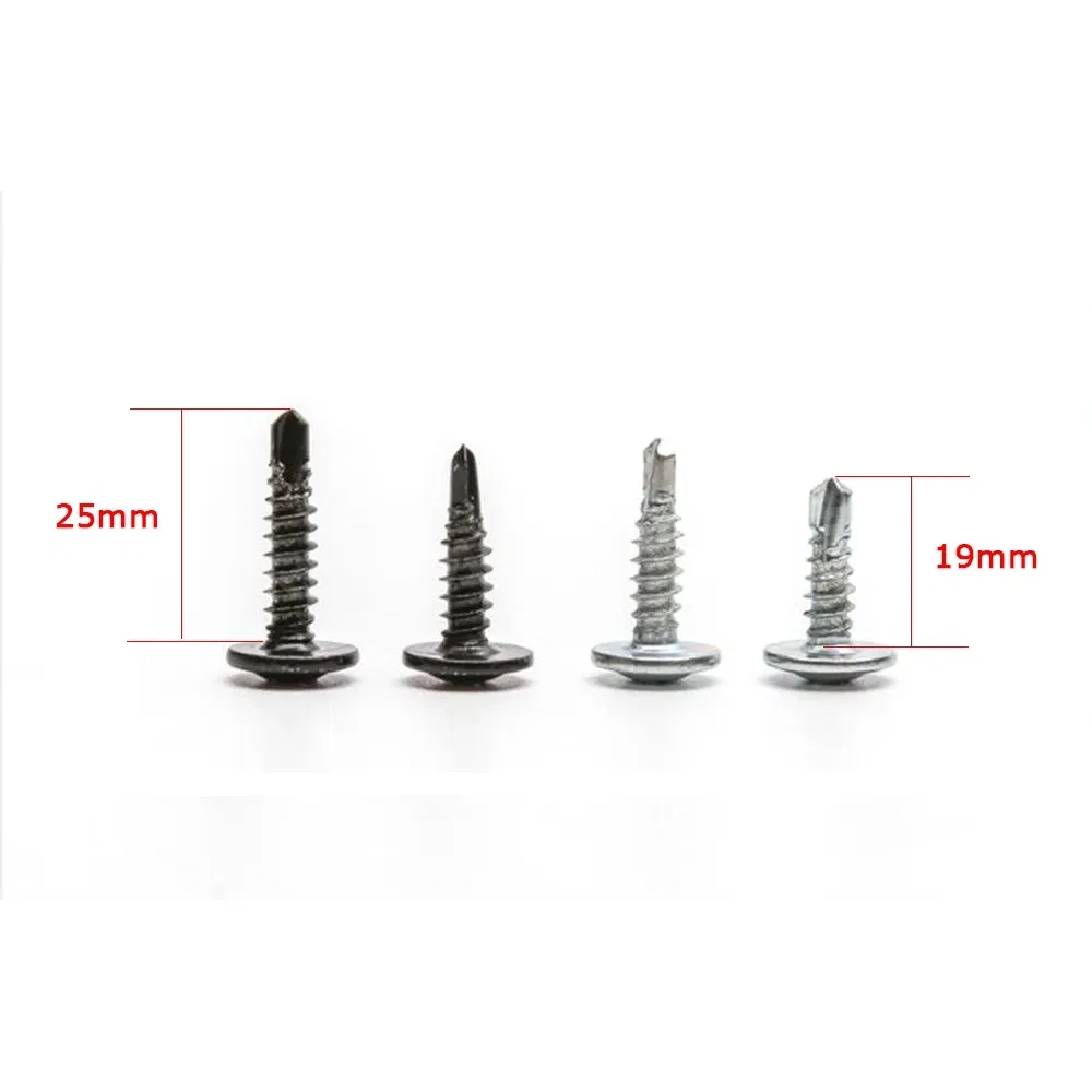 Color Name: WHITE - Carbon Black/Silver Steel Phillips Head Self-tapping M4 M5 screws Fits For universal Car Rear Bumper lip Diffuser Installation