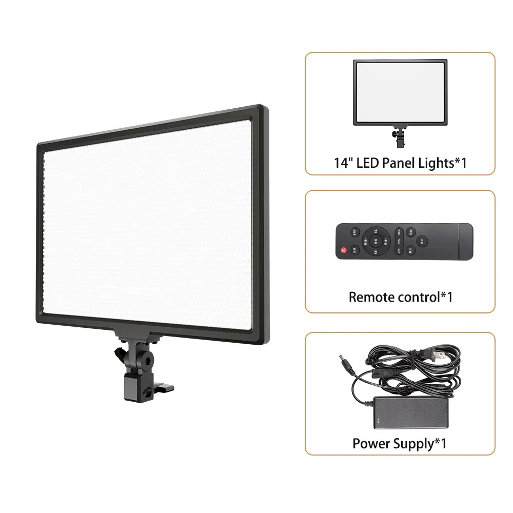 Color: WHITE, Ships From: CHINA - SH 14inch Photography LED Panel Video Light Selfie Dimmable Lighting Photo Studio Live Stream Fill Lamp Three Color With Tripod