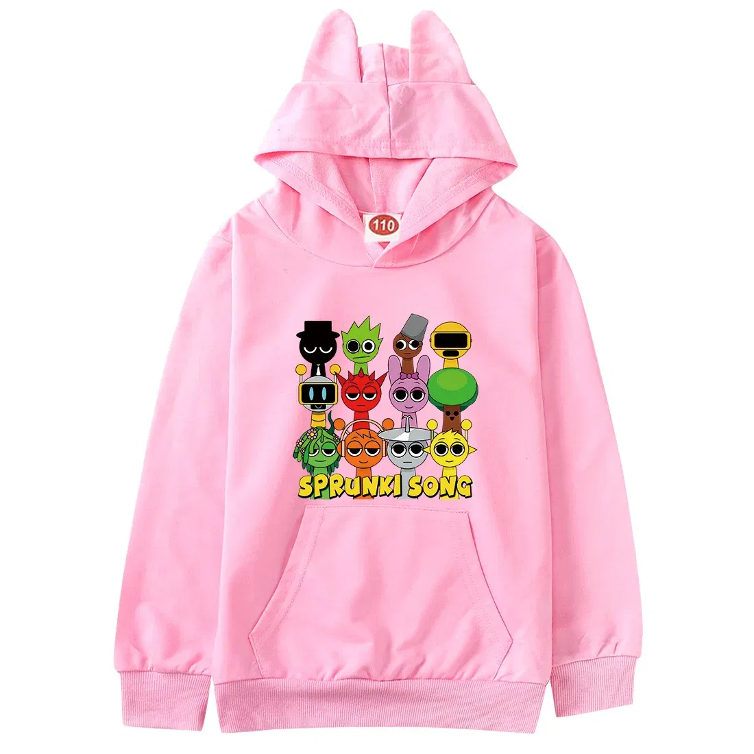 Color: Blue, Kid Size: 6 - Sprunki Hoodie Kids Game Incredibox Clothes Baby Girls Cartoon Hooded Sweatshirt Teen Boys Spring Fall Sweater Children Clothing