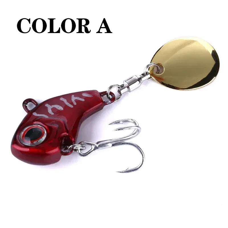 Color: WHITE, Size: 95mm, Ships From: CHINA - 1Pcs Rotating Metal VIB vibration Bait Spinner Spoon Fishing Lures 8g/16g/21g Jigs Trout Wobbler Fishing Hard Baits Tackle Pesca