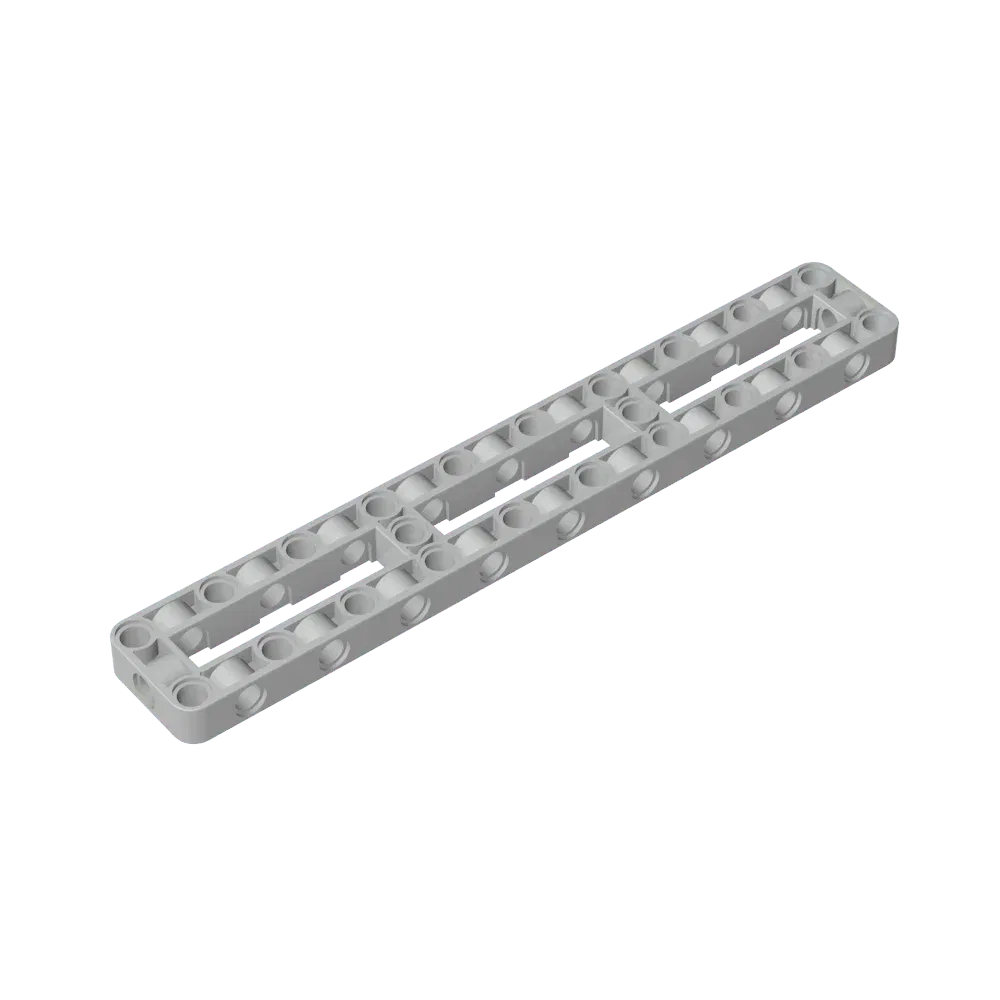 Color: Red - Gobricks GDS-2214 Technical Liftarm Modified Frame Thick 3 x 19 Open Center compatible with lego 67491 Assembles Building Blocks