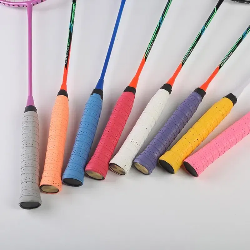 Color: Navy Blue, Ships From: CN - 2023 Badminton Grip Tape Anti-Slip Fishing Rod Wrapping Belt With Holes Absorbing Sweat Grip Sticky For Tennis Sports Racquets
