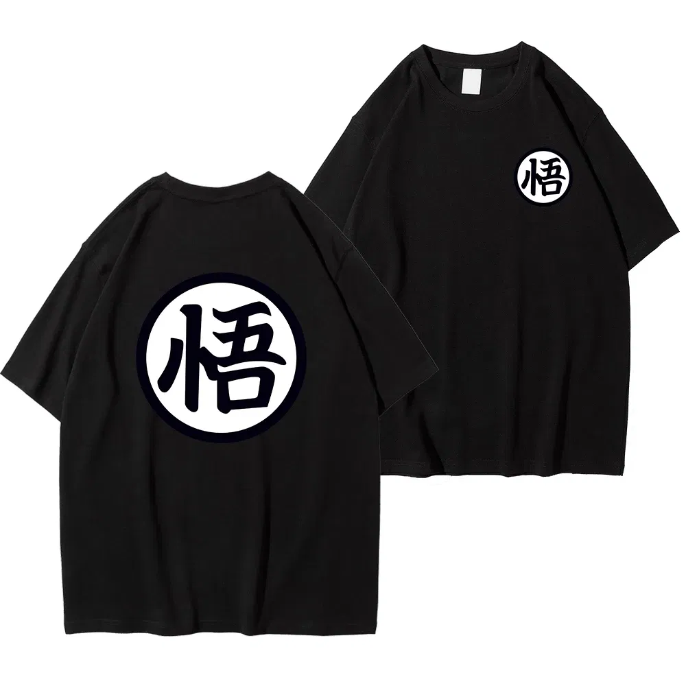Color: Blue, Size: S - Summer Fashion Anime Son Goku Cosplay T-shirt Cotton Short Sleeve Tops Tee Loose Oversized Casual T Shirts Men Harajuku Clothing