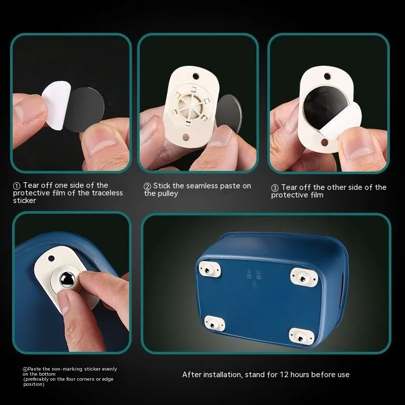 360° Adhesive Mini Swivel Wheels