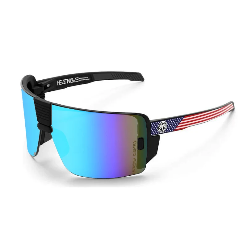 Color Name: Silver - Stylish sports sunglasses, UV400 glasses for outdoor cycling, fishing and holiday gifts:HW09; with box