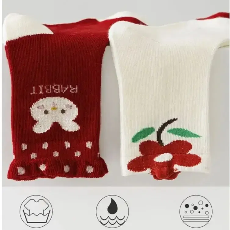 Color: Pink, Size: 10-12T - Kids Autumn Socks Cute Red Floral Pattern Sock Girls New Year Calf Socks Children's Socks 5 Pairs Cotton Socks
