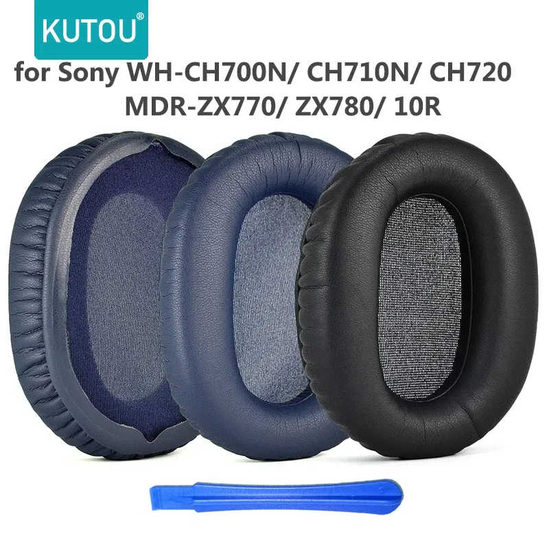 Color: Khaki, Size: 3XS - KUTOU Replacement Ear Pads Cushion for Sony WH-CH700N CH710N Headphones Earpads MDR-ZX770 ZX780 10R Ear Cushions Repair Parts