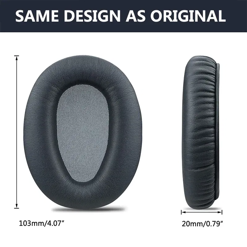 Color: Khaki, Size: 3XS - KUTOU Replacement Ear Pads Cushion for Sony WH-CH700N CH710N Headphones Earpads MDR-ZX770 ZX780 10R Ear Cushions Repair Parts