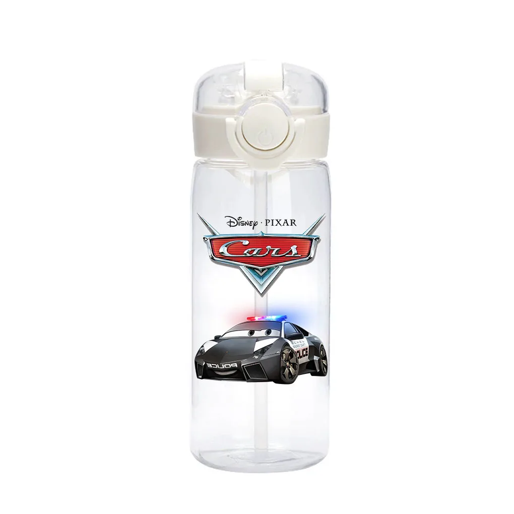Color: Red - 400ml Disney Cars Animation Movie Children Cartoon Portable Outdoor Camping Sports Fitness Water Cup Lightning McQueen Sally