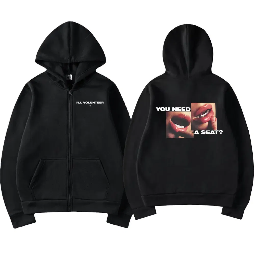 Color: Lavender, Size: XL - Hit Me Hard and Soft 2025 Tour Zipper Hoodies Men Women Harajuku Pullovers Fashion Hip Hop Zip Up Sweatshirts Jackets Fans Gift