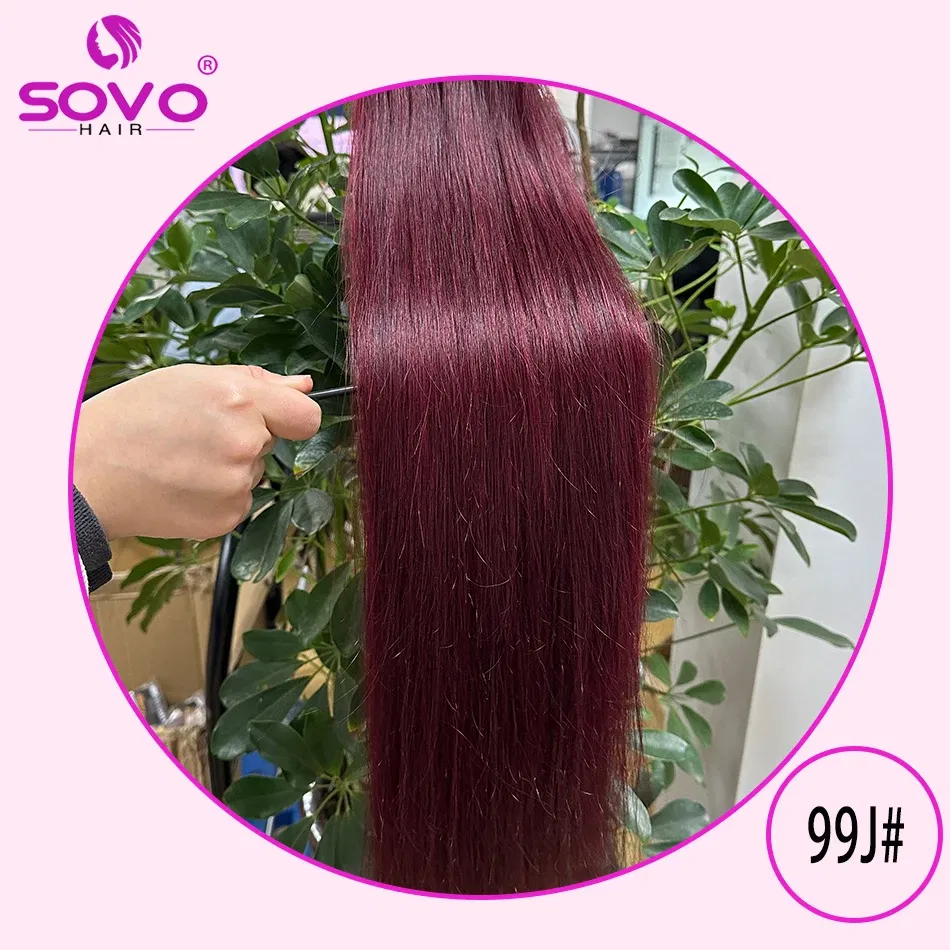 Color: #9, Length: 10inches - SOVO Clip In Hair Extensions Human Hair 3 Pieces Bone Straight Clip Ins Hair Extension 60-90G Real Natural European Hair 12-26"