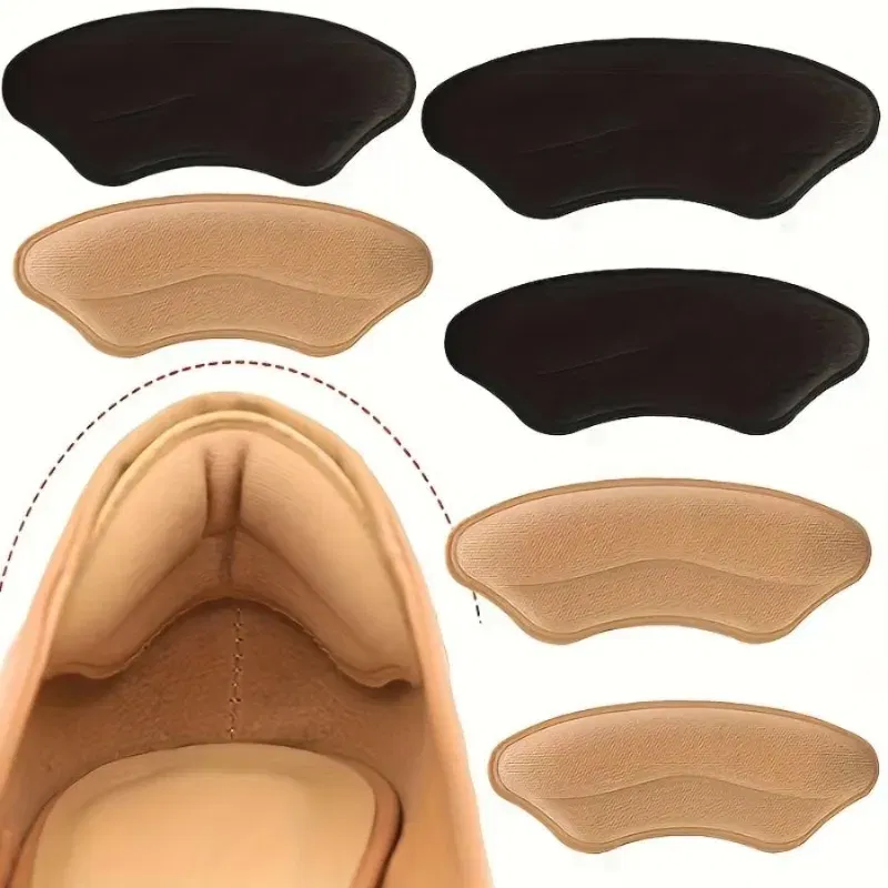Color: Gold - 8-Pack Heel Pads for Too Big Shoes, Self-Adhesive Heel Protectors Inserts Improve Shoe Fit Prevent Slippage