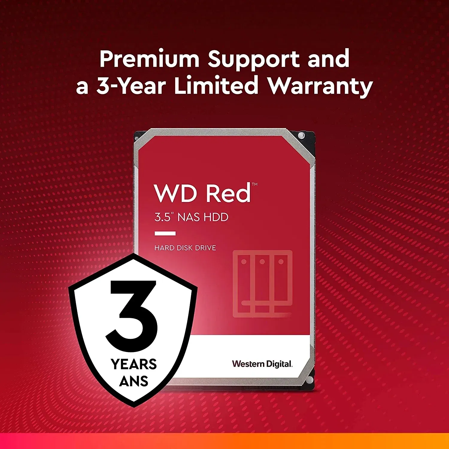Capacity: 3TB - Original Western Digital WD Red NAS 4TB 3TB 3.5" Internal Hard Drive HDD SATA 6GB/S 2TB 1TB SATA 64 MB Cache HDD For Desktop