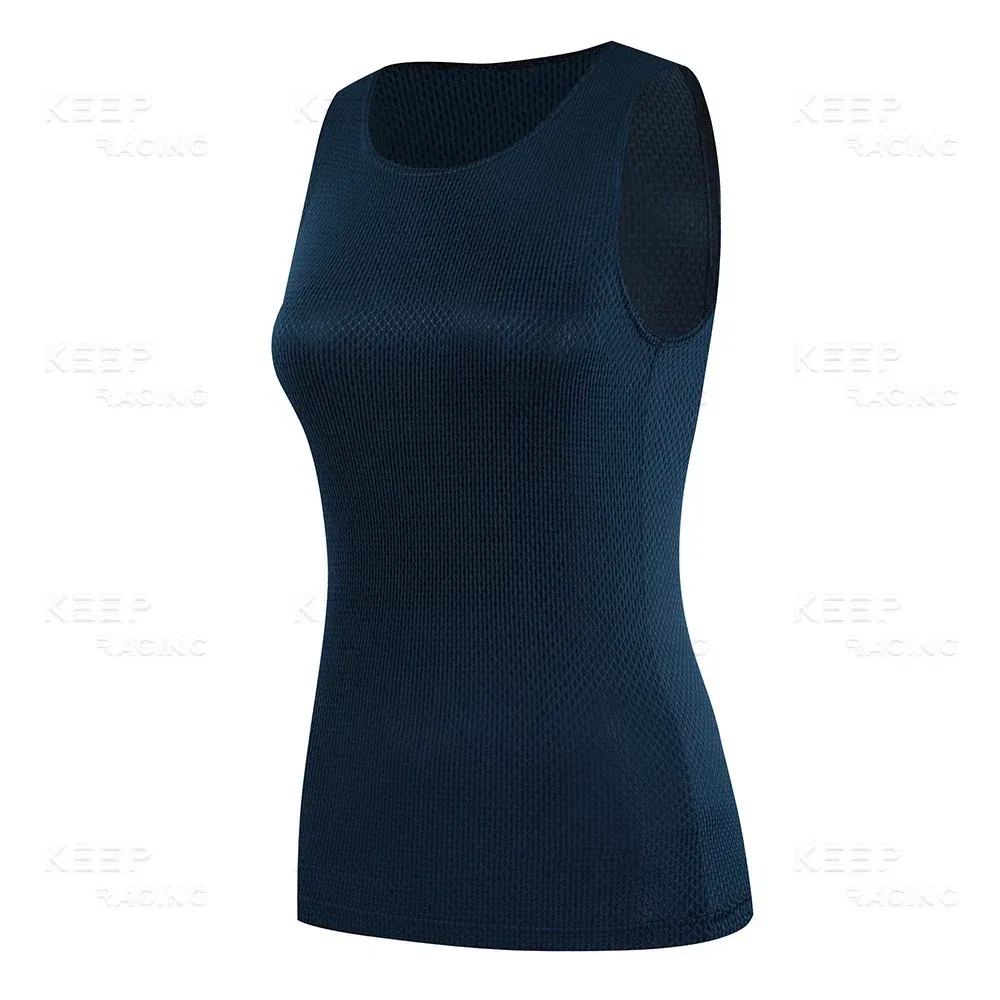 Color: Gold, Size: XL - Women Cycling Base Layers Colorful Cycling Jersey Blue Quick Dry Vest Breathable Pink Undershirt Elastici Vest Road Bike Jerseys