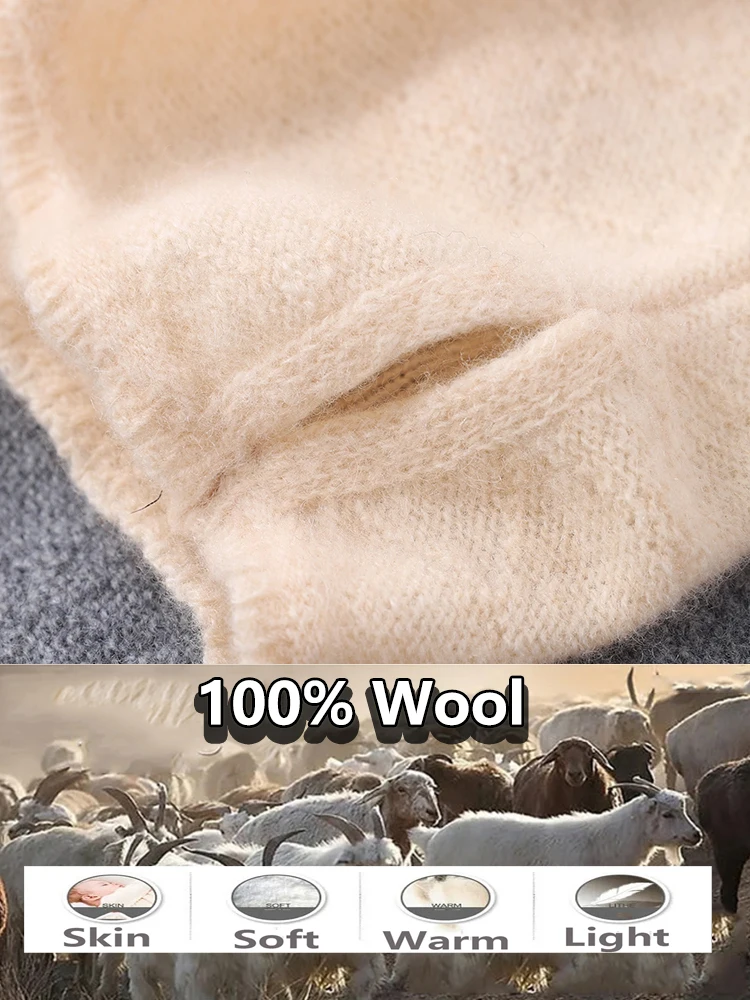 Color: Red, Size: One Size - 100% Merio Wool Neck Warmer Women Winter Warm Fashion Hollow Out Cover Tube Scarf Ear Face Mask False Collar Autumn Headband