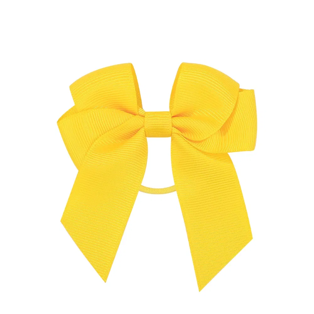 Sweet Hair Ribbon Hair Band for Girls Toddler Cheer Bow Head Rope Kids Headwear Double Ponytail Support Hair Accessories