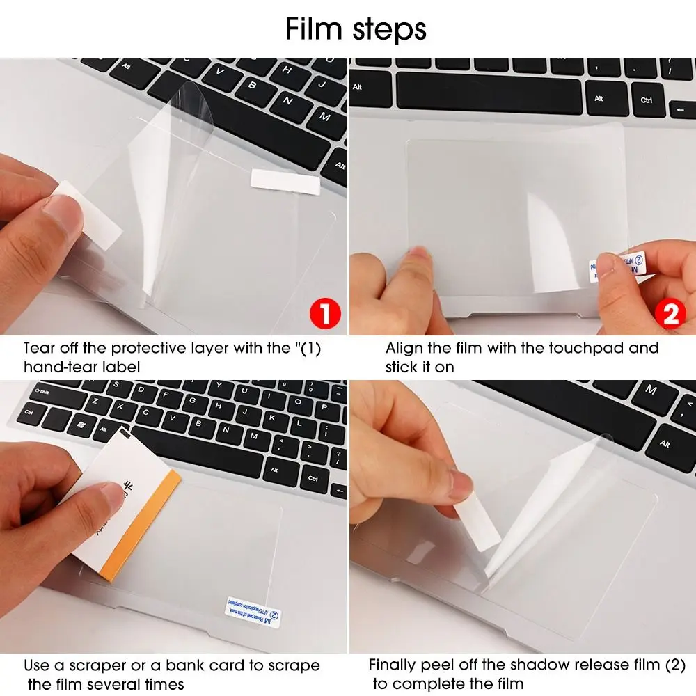 Color: multi - Laptop Touchpad Protective Film Sticker Anti Scratch Clear Protector For Apple MacBook 13 14 15 16 inch Touch Bar Air Pro 2023