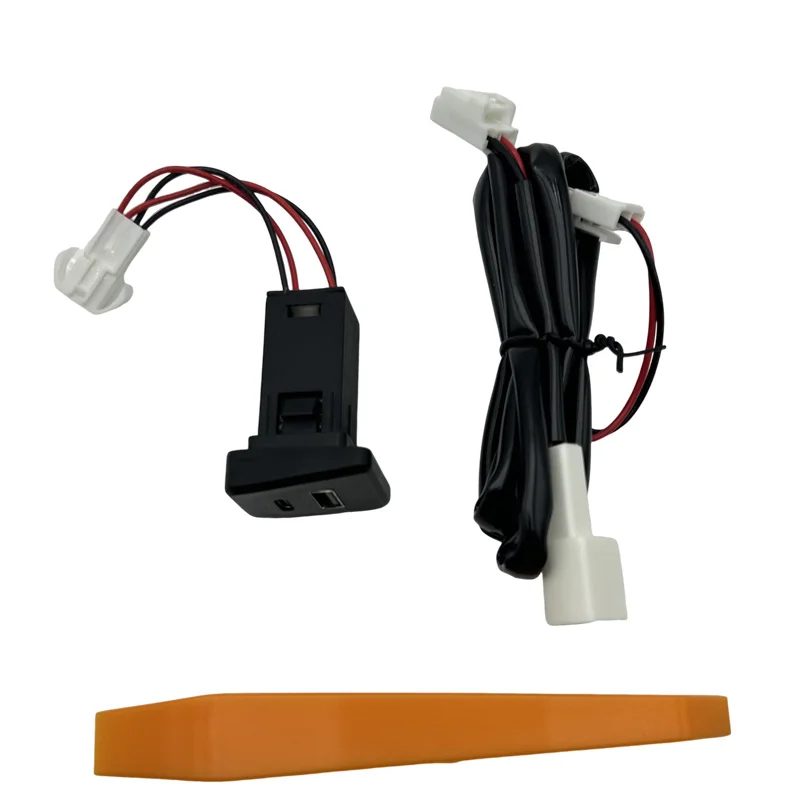 USB QC3.0 Mobile Phone Quick Car Charger Smartphone Charging Adapter for Toyota WILDLANDER Rav4 2020 2021 2022 2023