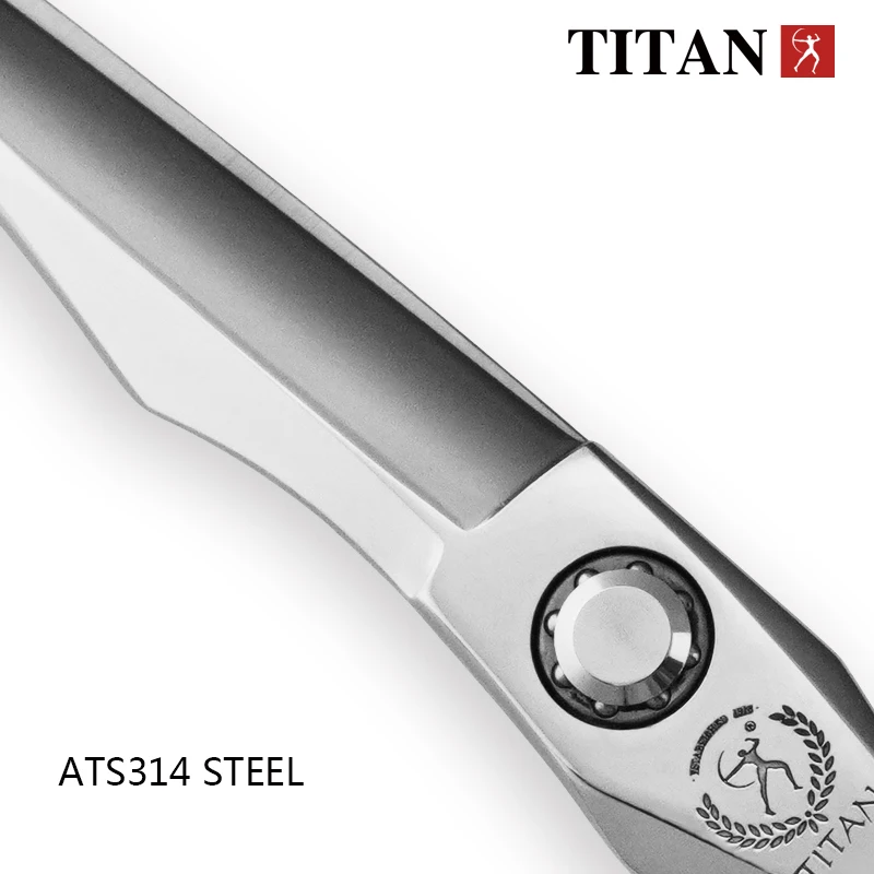 Color: Red - TITAN professional barber scissors 6inch cutting hair thinning set shear JP ATS314 stainless steel