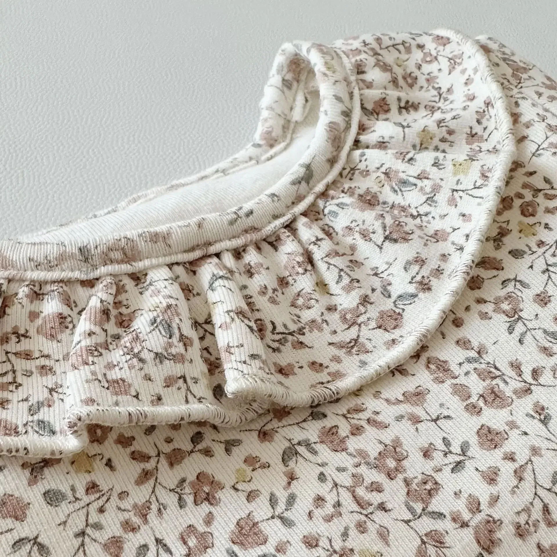 Color: Beige, Kid Size: 3M - 2025 Spring New Baby Long Sleeve Clothes Set Infant Girl Floral Tops + Leggings + Headband 3pcs Suit Cotton Toddler Outfits