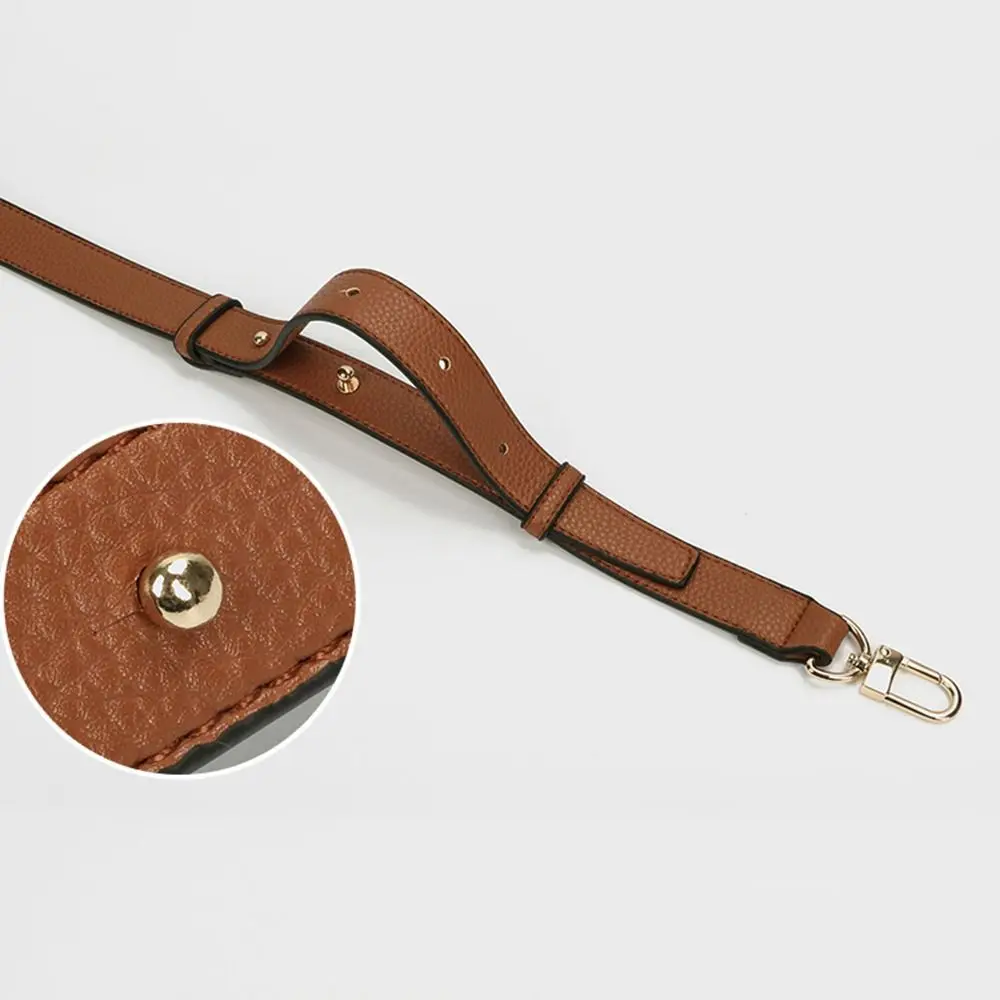 Color: Orange - Genuine Leather Handbag Strap Shoulder Crossbody Bag Strap Modifications Wide Shoulder Strap Replacement Strap