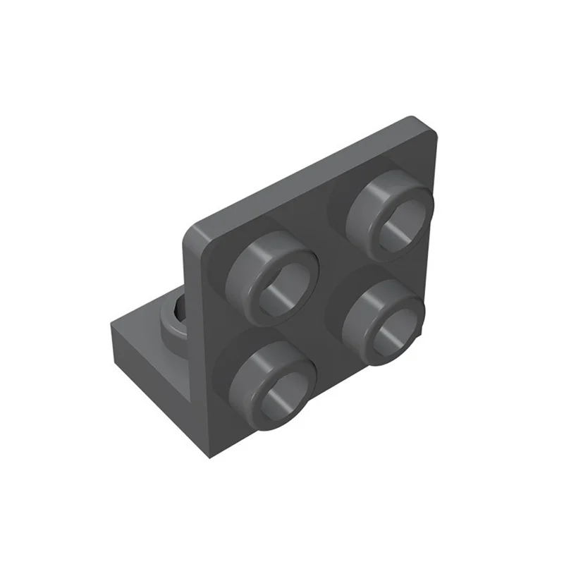 Color: GRAY, Size: S - 10 pcs lot 99207 Bracket 1x2-2x2 Inverted Building Blocks Moc Accessories Compatible with Brick Toys Children