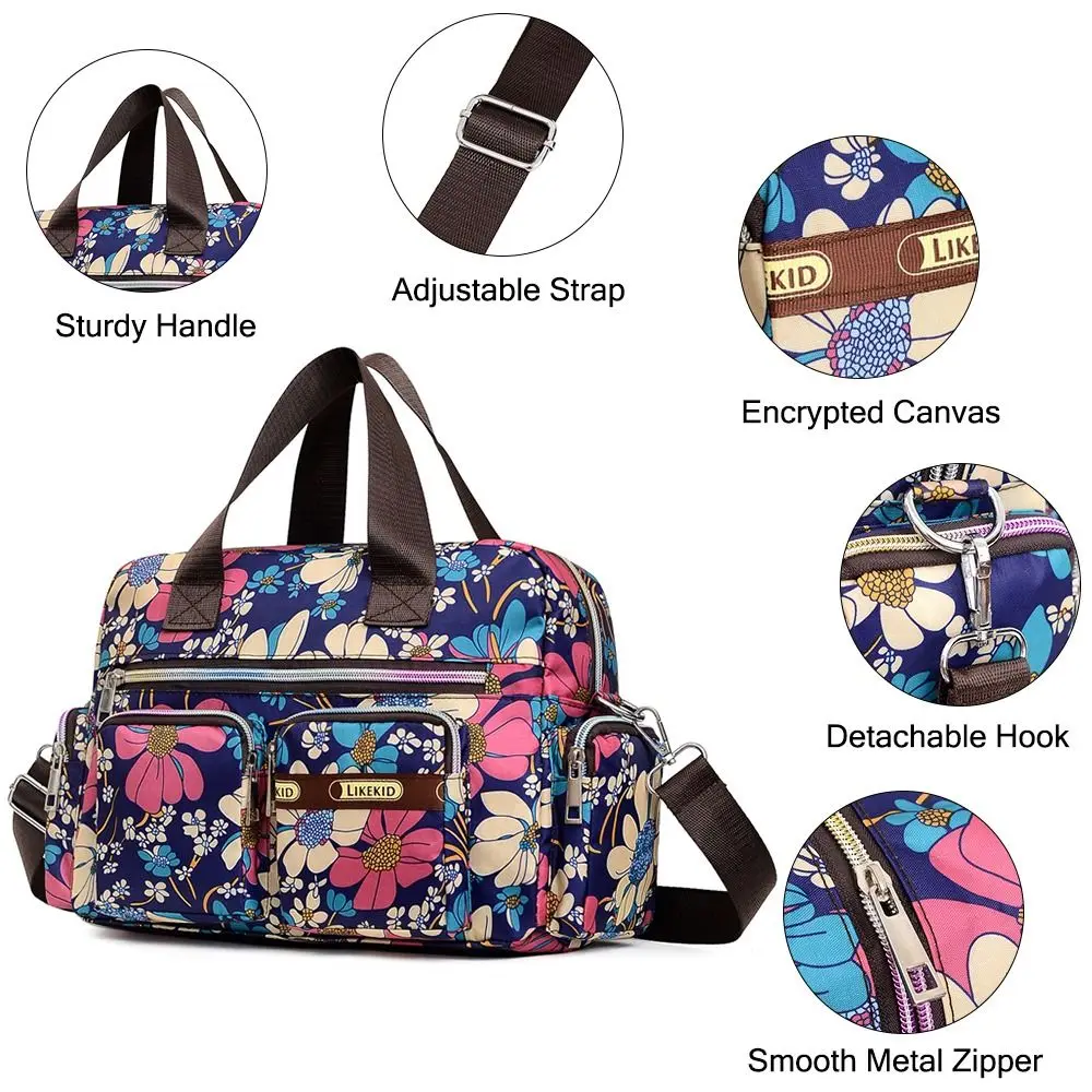 Color: SKY BLUE - Casual Large Capacity Women's Travel Bags Easy to Carry Sports Gym Bag Overnight Shoulder Bag for Travel/Gym/Yoga