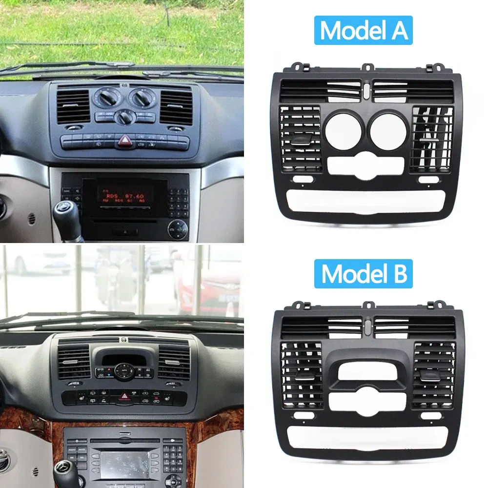 Color Name: Gold, Ships From: CN - Car AC Vent Grille Left Right Central Air Vent Outlet Cover Panel For Mercedes Benz Vito Viano W636 W639 2004-2015