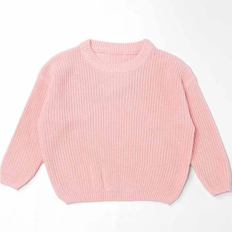 Color: Pink, Size: L, Age Range: 0-3M - Personalized sweaters for cherished babies.Celebrate your little one's name with unique, custom-made thick knitted sweaters