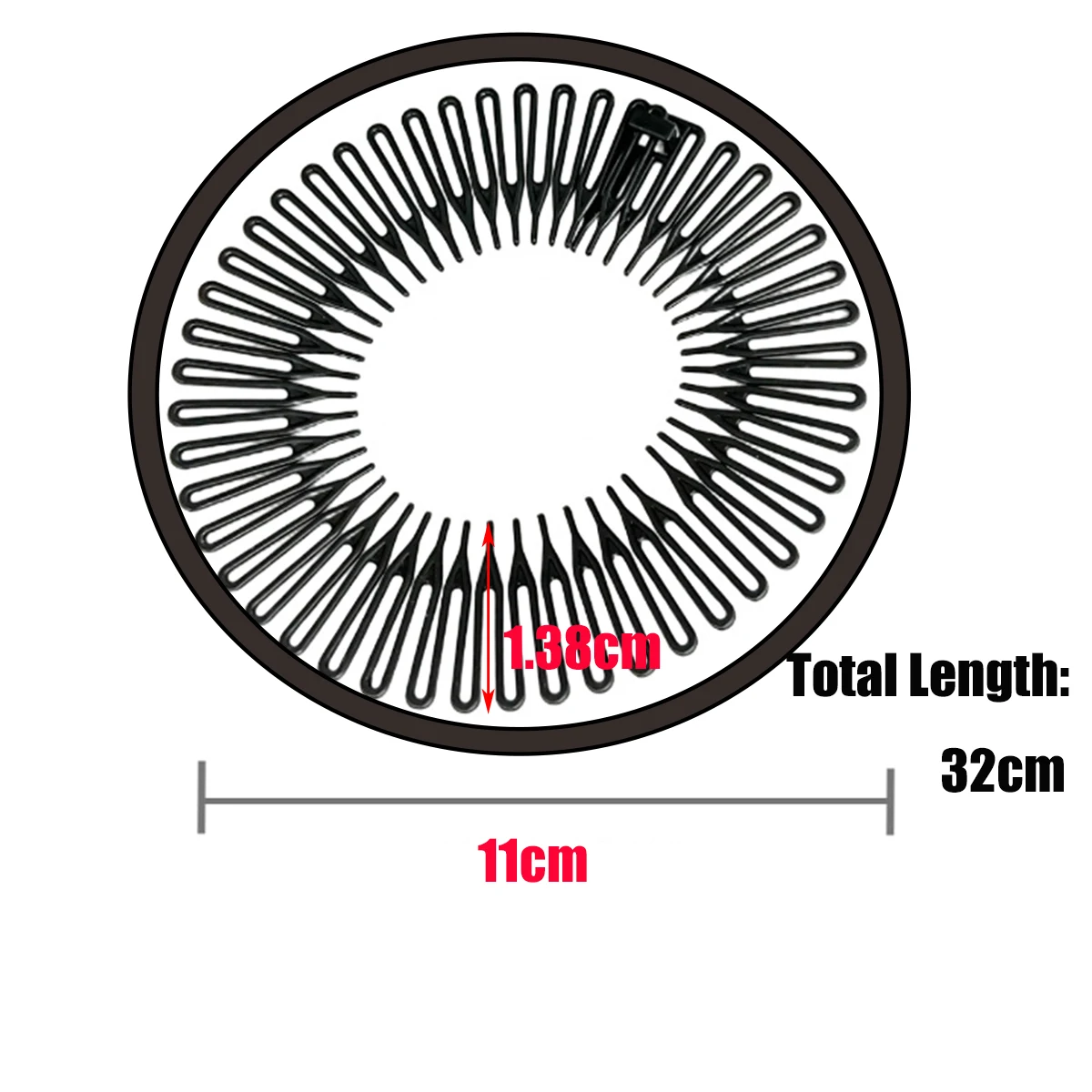 Color: black - Women Invisible Broken Hair Hairpin Adult Tiara Tools Roll Curve Needle Bangs Fixed Insert Comb Professional Styling Accessories