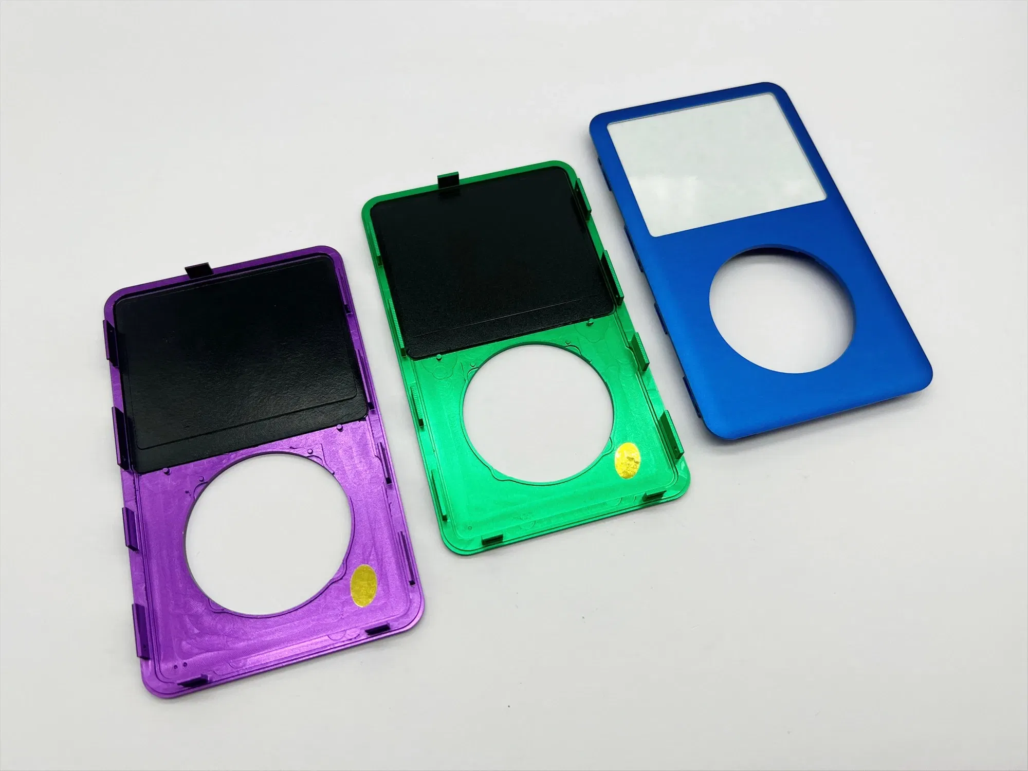 Color: PURPLE - Colorful Front Faceplate Housing Case Cover Click Wheel Center Button Various Combinations for iPod 6th Classic 80GB 120GB 160GB