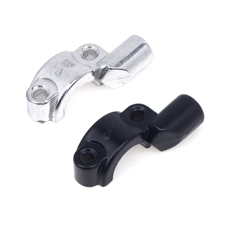 Color: Dark Grey - New 22mm Handlebar 10mm ThreadMotorcycle Master Cylinder Brake Lever Mirror Mount Clamp Rear View Mirror Holder Adapter