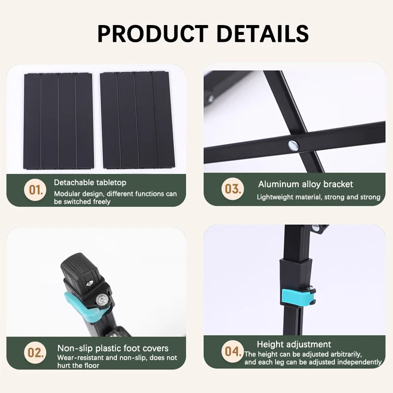 Color: Deep Purple, Ships From: CHINA - Multi-Functional IGT Table Camping Stove Table Extendable Wood Desktop Table Outdoor Cooking Equipment Foldable Portable