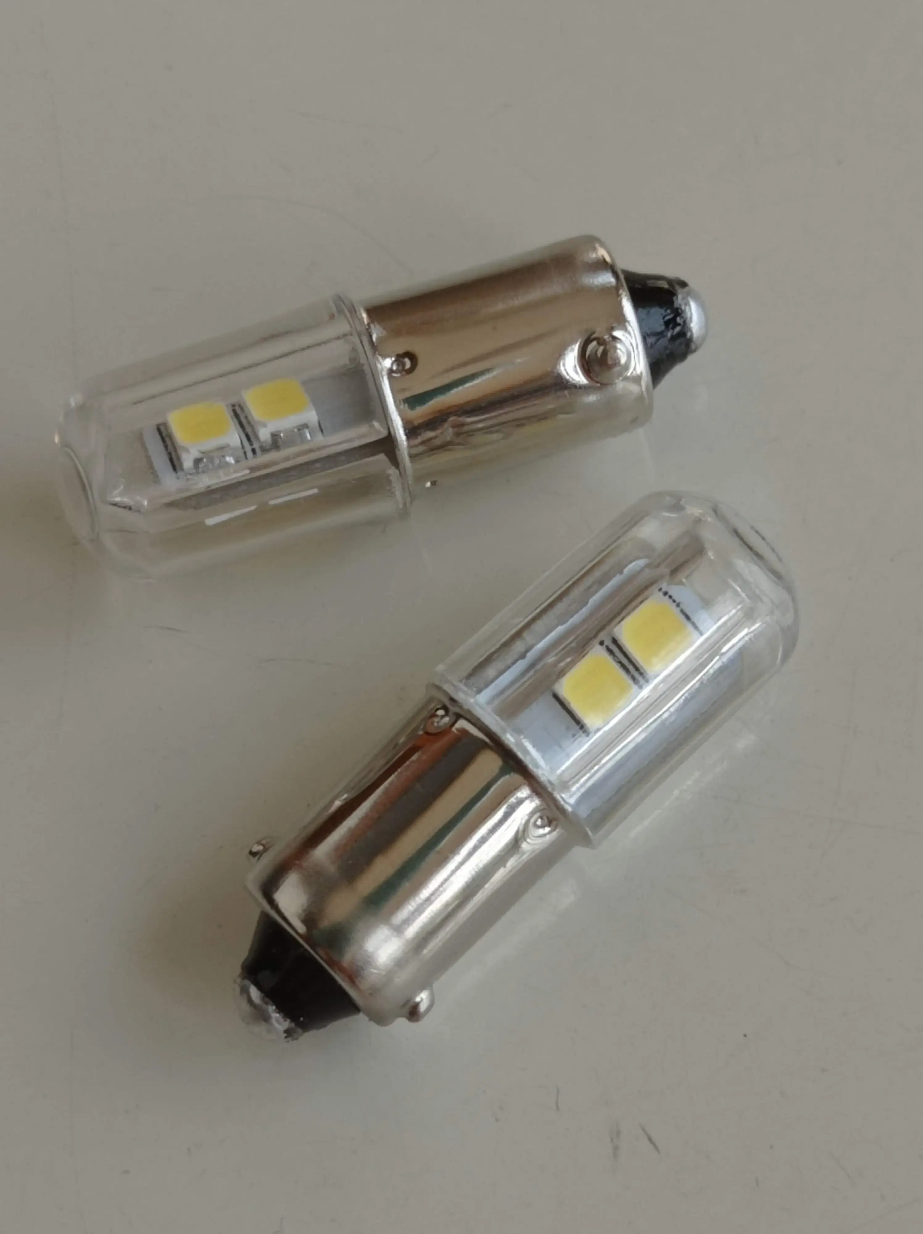 Emitting Color: Yellow - 2PCS  BA9S T4W LED Car light bulb T2W T3W H5W interior Car LED License Plate light DC12V 12913 12910 12929 BA9 57 756 1816  1891